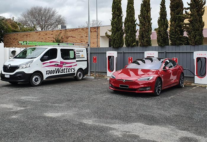 Tesla Euroa Car Charging Site Watters Featured Image