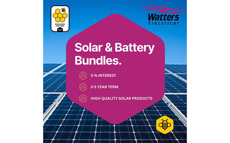 Interest free solar battery loan Watters Electrical & Nectr